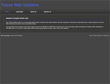 Tablet Screenshot of futurewebsolutions.co.uk